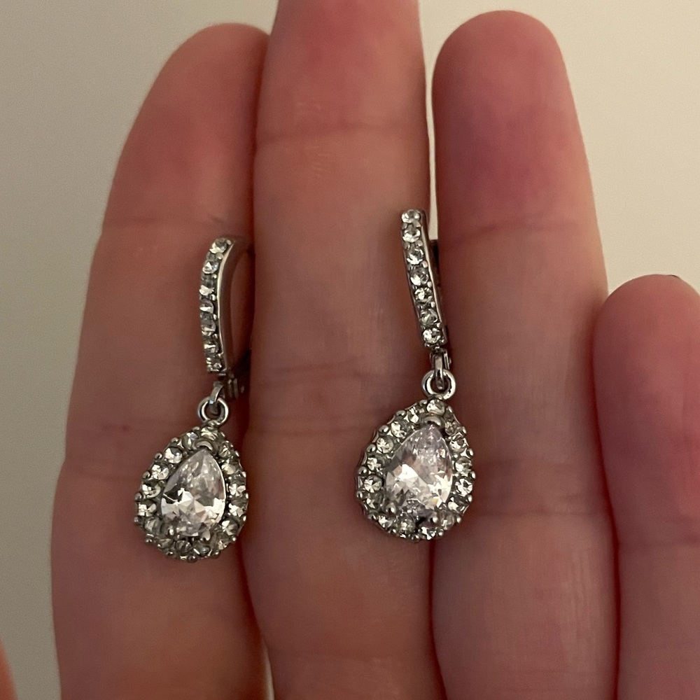 Sterling silver drop earrings